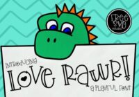 Love Rawr! Font - Featured Image
