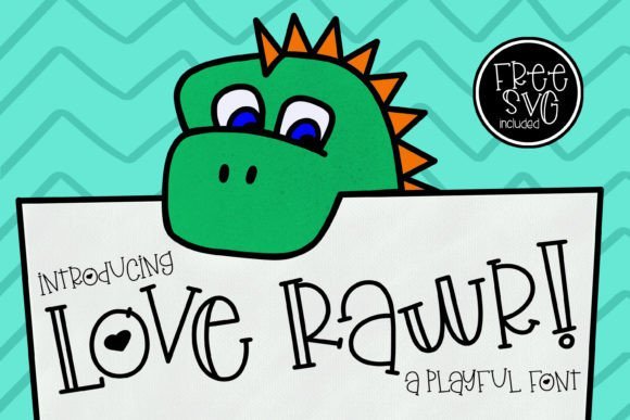Love Rawr! Font - Featured Image