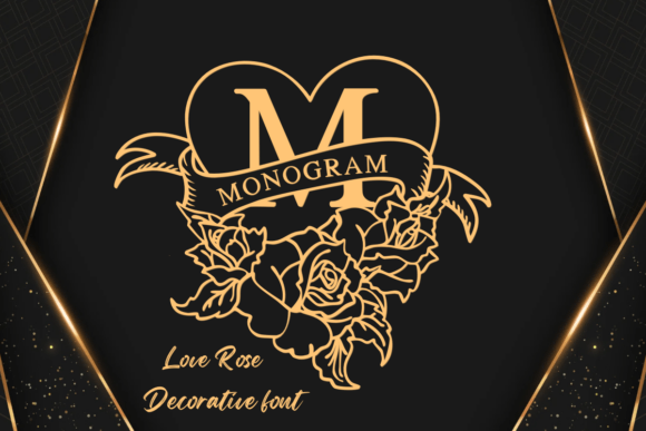 Love Rose Monogram Font - Featured Image
