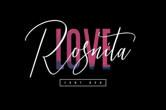 Love Rosnita Duo Font - Featured Image