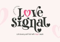 Love Signal Font - Featured Image