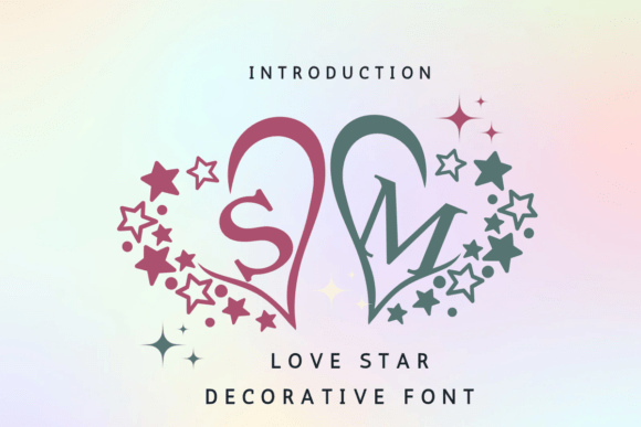 Love Star Monogram Font - Featured Image
