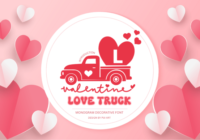 Love Truck Monogram Font - Featured Image