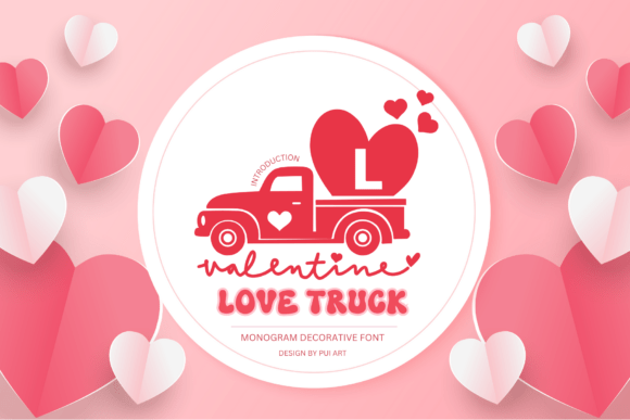 Love Truck Monogram Font - Featured Image
