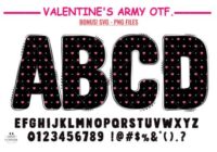 Love Valentine's Polka Dot Heart Font - Featured Image
