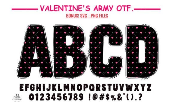 Love Valentine's Polka Dot Heart Font - Featured Image