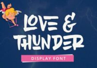Love & Thunder Font - Featured Image