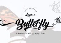 Love and Butterfly Font - Featured Image