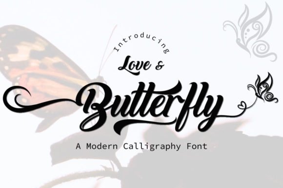 Love and Butterfly Font - Featured Image