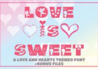 Love is Sweet Font - Featured Image