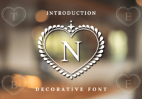 Loveheart Monogram Font - Featured Image