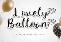 Lovely Balloon Font - Featured Image