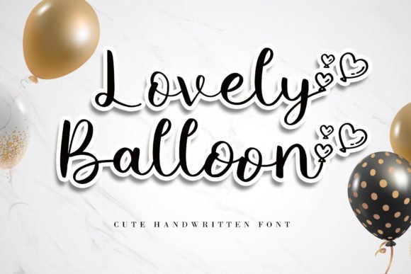 Lovely Balloon Font - Featured Image
