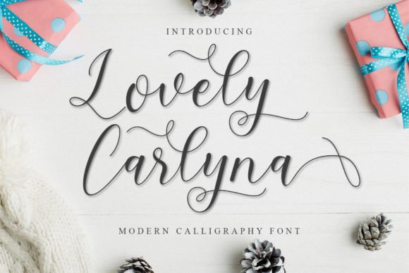 Lovely Carlyna Font - Featured Image