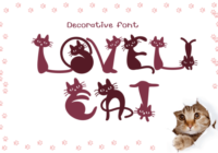 Lovely Cat Font - Featured Image