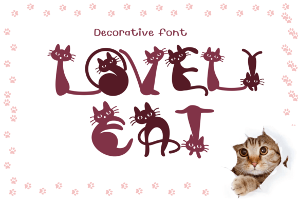 Lovely Cat Font - Featured Image