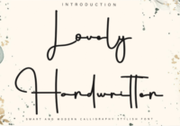 Lovely Handwrittern Font - Featured Image