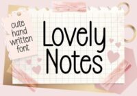 Lovely Notes Font - Featured Image