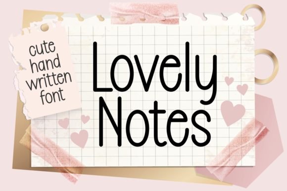 Lovely Notes Font - Featured Image