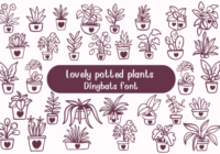 Lovely Potted Plants Font - Featured Image