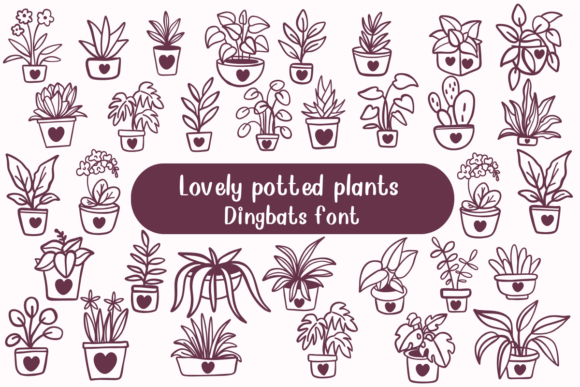 Lovely Potted Plants Font - Featured Image