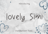 Lovely Simi Font - Featured Image