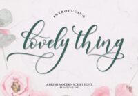 Lovely Thing Font - Featured Image