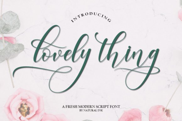 Lovely Thing Font - Featured Image