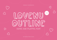 Lovenu Outline Font - Featured Image