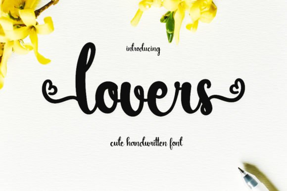 Lovers Font - Featured Image