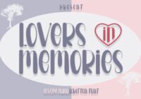 Lovers in Memories Font - Featured Image