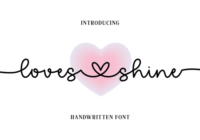 Loves Shine Font - Featured Image