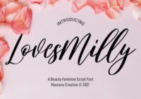 Lovesmilly Feminine Font - Featured Image
