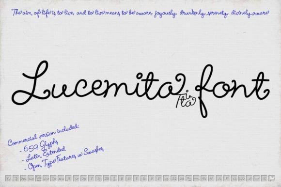 Lucemita Script Font - Featured Image