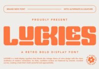 Luckies Font - Featured Image