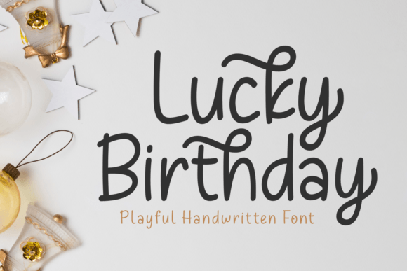 Lucky Birthday Font - Featured Image