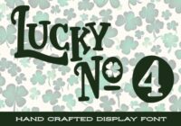 Lucky No. 4 Font - Featured Image