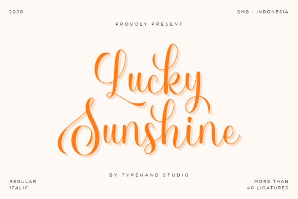 Lucky Sunshine Font - Featured Image