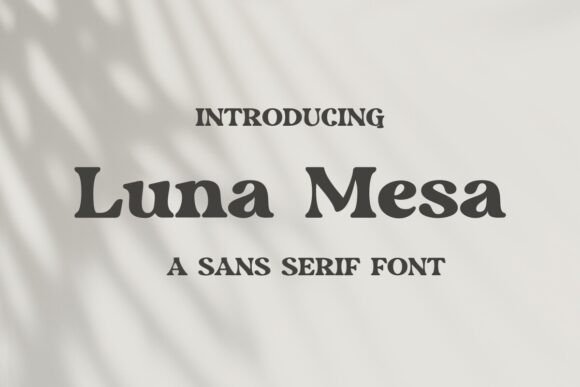 Luna Mesa Font - Featured Image