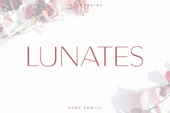 Lunates Font - Featured Image