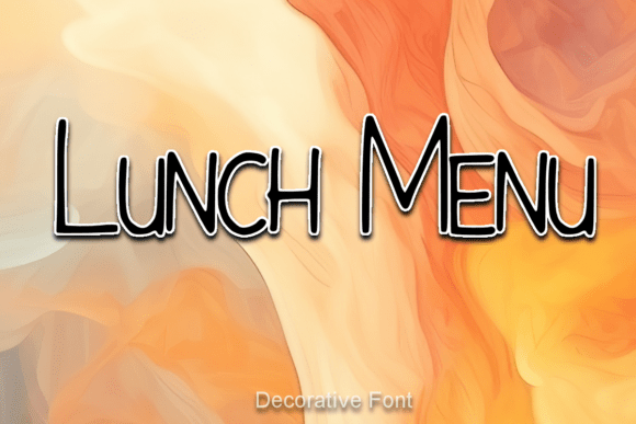 Lunch Menu Font - Featured Image