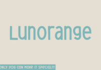 Lunorange Font - Featured Image