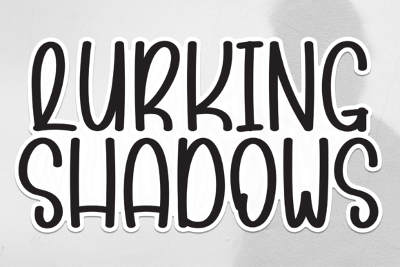 Lurking Shadows Font - Featured Image