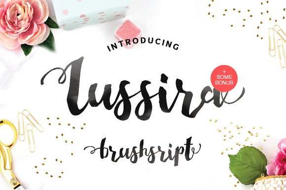 Lussira Brushscript Font - Featured Image