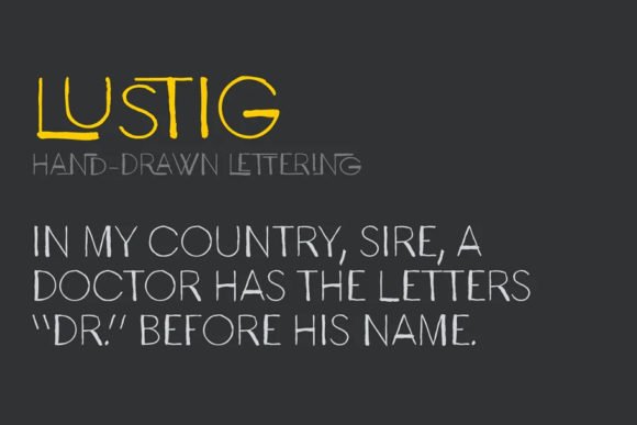 Lustig Font - Featured Image