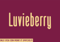 Luvieberry Font - Featured Image