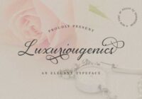 Luxuriougenics Font - Featured Image