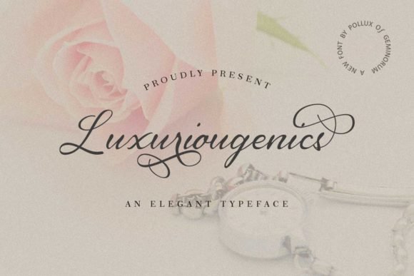Luxuriougenics Font - Featured Image