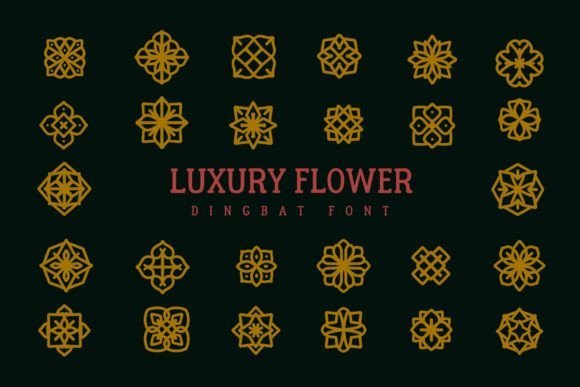 Luxury Flower Font - Featured Image
