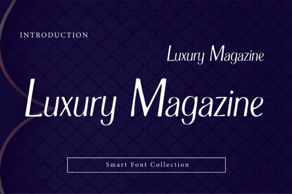 Luxury Magazine Font - Featured Image